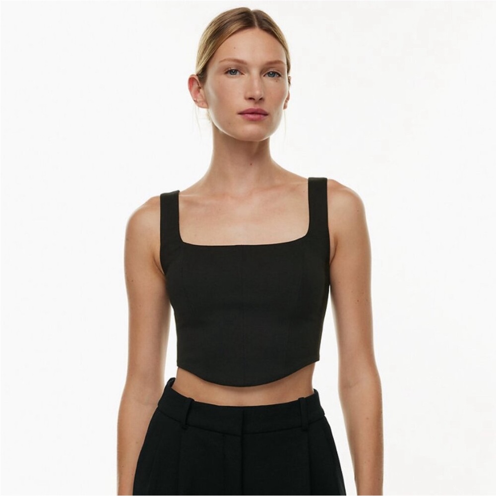 TEN by Babaton satin stretchy bustier S